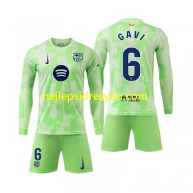 Fotbalový Dres FC Barcelona Gavi 6 Dětské Alternativní 2024/25 Dlouhý Rukáv